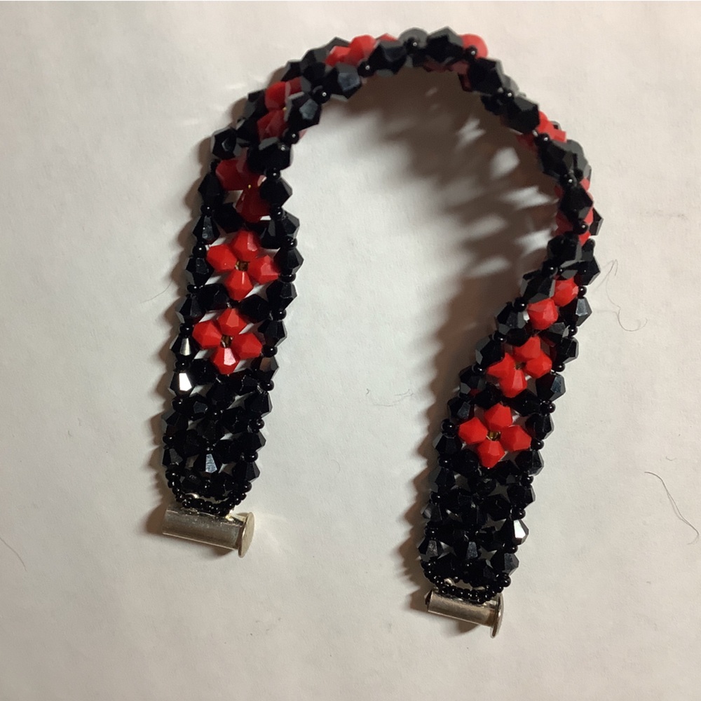 Hand-woven Artisan Crystal Bracelet